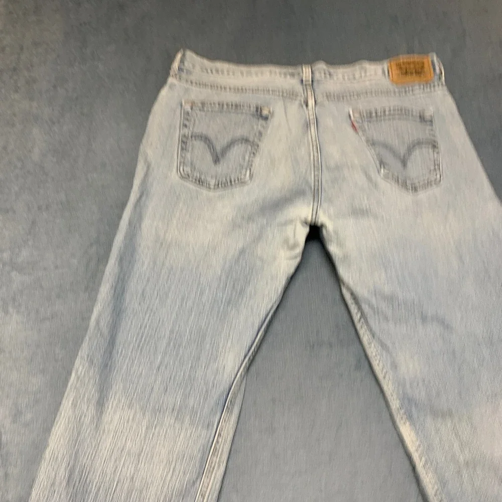 Levi's 514 Slim Fit Straight Jeans Boys 18 Husky Blue Denim Stretch Performance